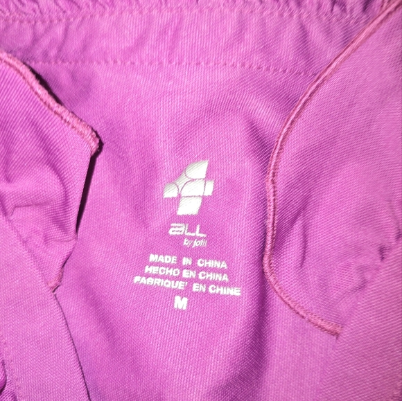 Jofit Magenta Ruffle Trim Country Club Top - Picture 8 of 8